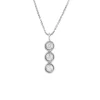 New Collana Trilogy Punto Luce in Oro Bianco con Diamanti 0,12 Carati Collane Punto Luce | Collane