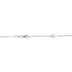 New Collana Trilogy Punto Luce in Oro Bianco con Diamanti 0,12 Carati Collane Punto Luce | Collane