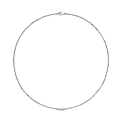 Outlet Collana Fope Collezione Aria in Oro Bianco e Diamanti Gioielli Fope