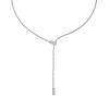New Collana Fope Collezione Aria Pendente in Oro Bianco con Diamante Gioielli Fope