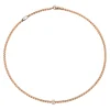Discount Collana Fope Collezione Eka Tiny in Oro Rosa con Boule di Diamanti Gioielli Fope