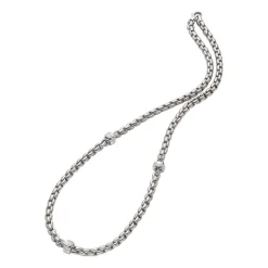 New Collana Fope Collezione Eka in Oro Bianco con Diamanti Gioielli Fope