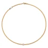 Sale Collana Fope Collezione Eka Tiny in Oro Giallo e Bianco con Boule di Diamanti Gioielli Fope