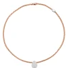 Discount Collana Fope Collezione Eka Tiny in Oro Rosa con Goccia in Diamanti Gioielli Fope