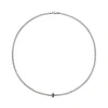 Discount Collana Fope Collezione Prima in Oro Bianco con Pave di Diamanti Neri Uomo Gioielli Fope Uomo | Gioielli Fope