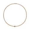 New Collana Fope Collezione Prima in Oro Rosa con Pave di Diamanti Neri Uomo Gioielli Fope Uomo | Gioielli Fope