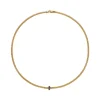 Sale Collana Fope Collezione Prima in Oro Giallo con Pave di Diamanti Neri Uomo Gioielli Fope Uomo | Gioielli Fope