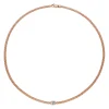 New Collana Fope Collezione Prima in Oro Rosa e Bianco con Diamanti Gioielli Fope