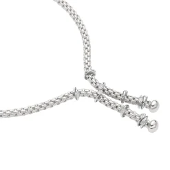 Best Collana Fope Collezione Prima in Oro Bianco con Diamanti Gioielli Fope