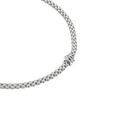 Sale Collana Fope Collezione Prima in Oro Bianco con Diamanti Gioielli Fope