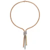Hot Collana Fope Collezione Solo in Oro Bianco, Giallo e Rosa con Diamanti Gioielli Fope
