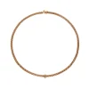 Outlet Collana Fope Collezione Solo in Oro Rosa con Diamante Nero Gioielli Fope