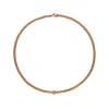 New Collana Fope Collezione Solo in Oro Rosa con Diamante Gioielli Fope