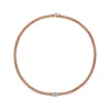 Outlet Collana Fope Collezione Solo in Oro Rosa e Diamanti Gioielli Fope