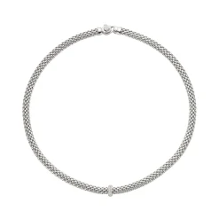 Online Collana Fope Collezione Vendome in Oro Bianco e Diamanti Gioielli Fope