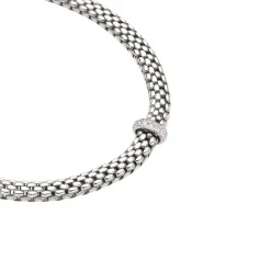 Online Collana Fope Collezione Vendome in Oro Bianco e Diamanti Gioielli Fope