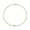 Clearance Collana Fope Flex It Collezione Eka in Oro Giallo e Diamanti Neri Uomo Gioielli Fope Uomo | Gioielli Fope