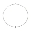 Clearance Collana Fope Flex It Collezione Eka in Oro Bianco e Diamanti Neri Uomo Gioielli Fope Uomo | Gioielli Fope