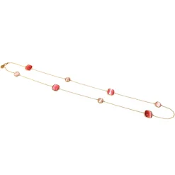Hot Collana Madi Chanel in Argento con Quarzo Rosso Idrotermale Gioielli Madi