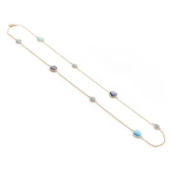 Outlet Collana Madi Collezione Nuvole con Otto Quarzi Idrotermali Colorati Gioielli Madi