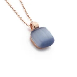 Hot Collana Madi Essenza Pendente con Quarzo Idrotermale Viola Gioielli Madi