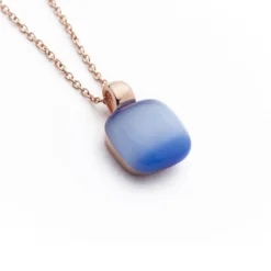 Discount Collana Madi Essenza Pendente con Quarzo Idrotermale Blu Gioielli Madi