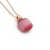 Online Collana Madi Essenza Pendente con Quarzo Idrotermale Rosso Gioielli Madi