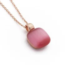 Online Collana Madi Essenza Pendente con Quarzo Idrotermale Rosso Gioielli Madi