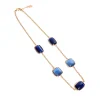 Online Collana Madi Laguna Blu con Quarzi Idrotermali Blu Scuro Gioielli Madi