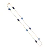 Online Collana Madi Laguna Blu con Otto Pietre Blu Scuro Gioielli Madi