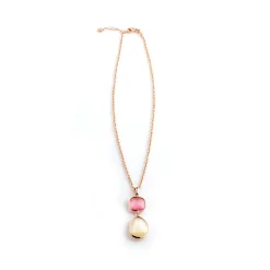 Best Collana Madi Laguna Bubble Pendenti con Quarzi Ghiaccio e Rosa Gioielli Madi