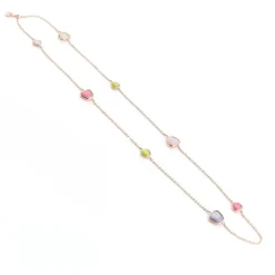 Hot Collana Madi Laguna con Otto Quarzi Idrotermali Colorati Gioielli Madi