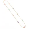 Best Collana Madi Laguna Goccia Chanel con Quarzi Idrotermali Multicolor Gioielli Madi
