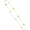 Clearance Collana Madi Laguna Oliva con Otto Pietre Colorate Gioielli Madi