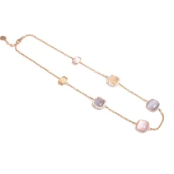 Hot Collana Madi Longuette Laguna Luce con Quarzi Idrotermali Gioielli Madi