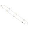 Fashion Collana Madi Longuette Lagina Luce con Quarzi Idrotermali Gioielli Madi