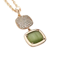 Best Collana Madi Safari con Quarzo Idrotermale Verde e Zirconi Gioielli Madi