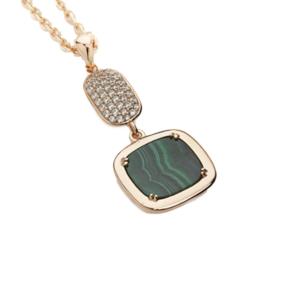 Sale Collana Madi Safari con Zirconi e Malachite Gioielli Madi