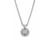 Hot Collana Punto Luce Pave in Oro Bianco con Diamanti Collane Punto Luce | Collane