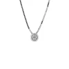 Sale Collana Punto Luce Cipollina in Oro Bianco con Diamante 0,05 Carati Collane Punto Luce