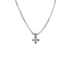 Fashion Collana Punto Luce in Oro Bianco con Diamante 0,10 Carati Collane Punto Luce