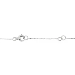 Hot Collana Punto Luce in Oro Bianco con Diamante 0,25 Carati Collane Punto Luce