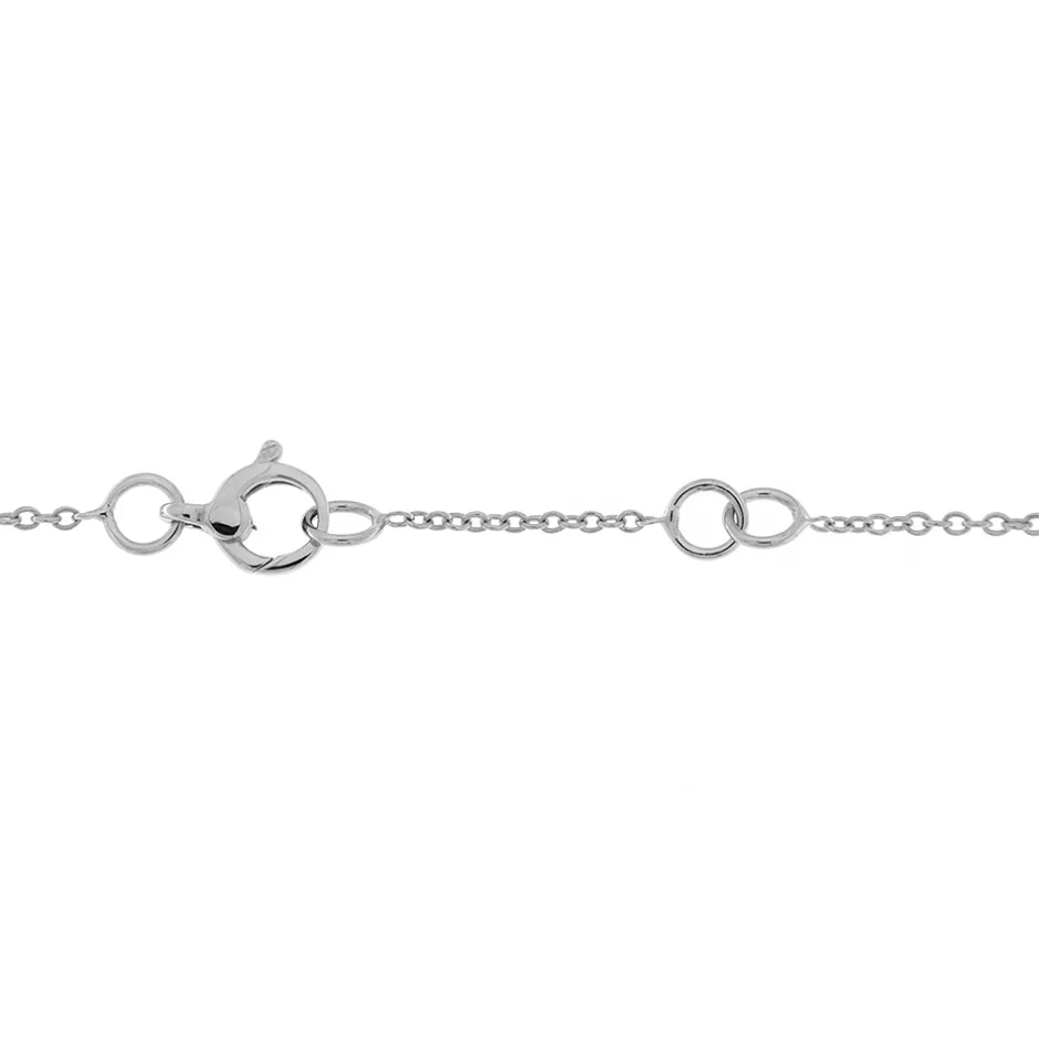 Fashion Collana Punto Luce in Oro Bianco con Diamante 0,36 Carati GIA Collane Punto Luce