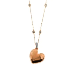 Sale Collana Rue des Mille Castoni Cuore Small Elettroformato Gioielli Rue Des Mille