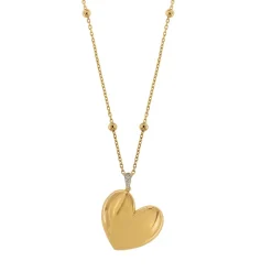 Online Collana Rue des Mille Lunga con Cuore Elettroformato Gioielli Rue Des Mille