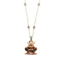 Online Collana Rue des Mille Principe Ranocchio Small Elettroformato Gioielli Rue Des Mille