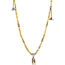 Online Collana Tamashii Mudra Agata Gialla Striata Gioielli Tamashii