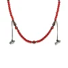 Sale Collana Tamashii Mudra Corta con Agata Rossa Passione Gioielli Tamashii