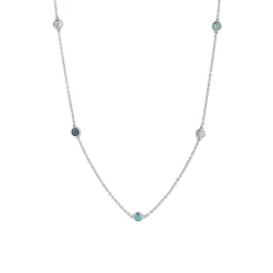 Hot Collana Ti Sento Milano Bowls Turchese con Zirconi Gioielli Ti Sento Milano