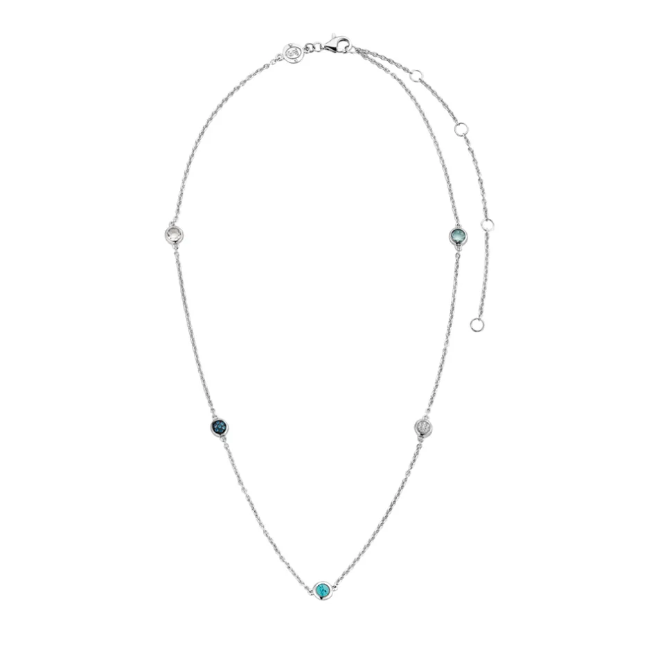 Hot Collana Ti Sento Milano Bowls Turchese con Zirconi Gioielli Ti Sento Milano